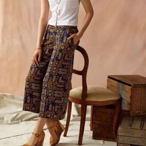 Anthro Cartonnier Wide leg Pants